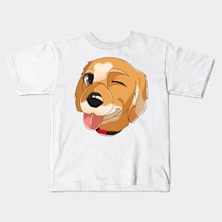 Cute cartoon avatar pet dog Kids T-Shirt